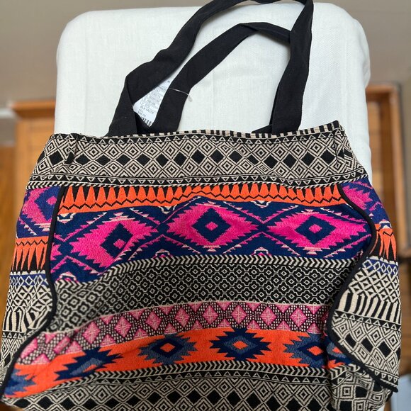NWT Anthropologie x Jasper & Jeera bag Colorful Boho Tote Bag Festival. - Picture 2 of 4